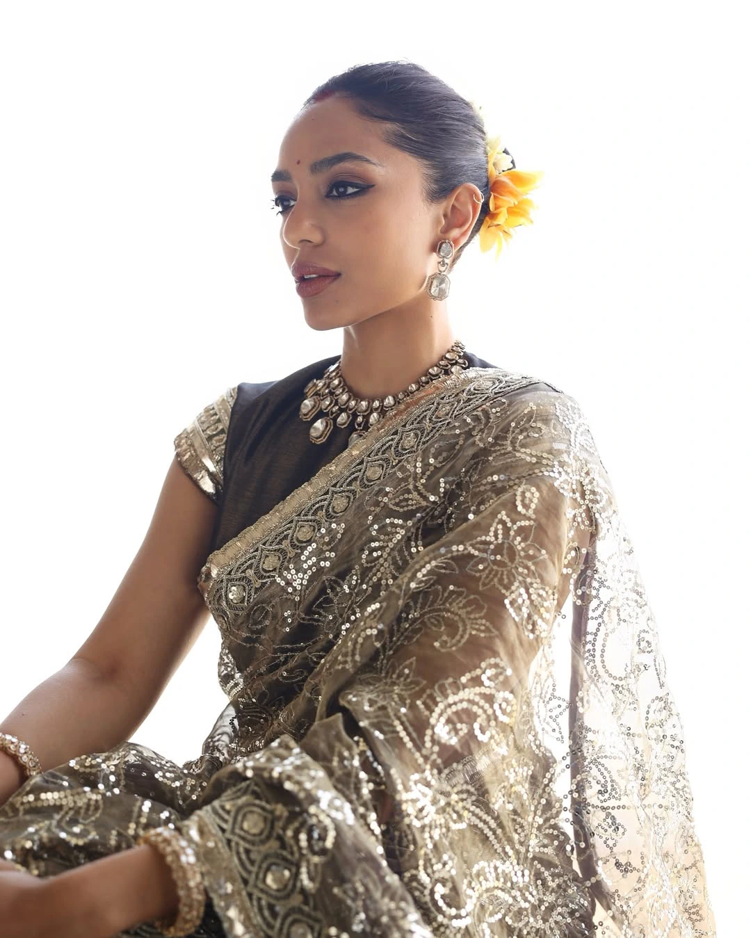 Sobhita Dhulipala in Saree at Waves Summit