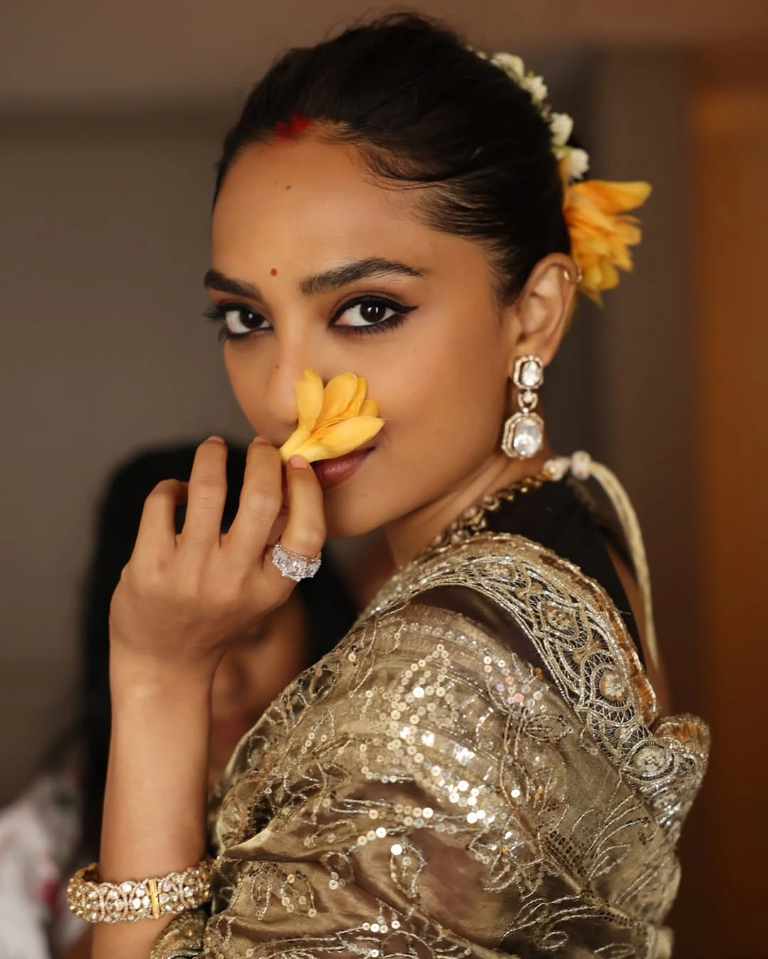 Sobhita Dhulipala in Saree at Waves Summit