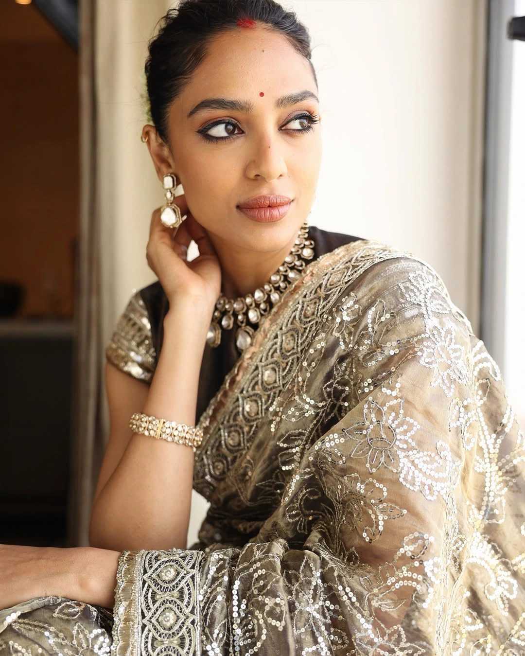 Sobhita Dhulipala in Saree at Waves Summit