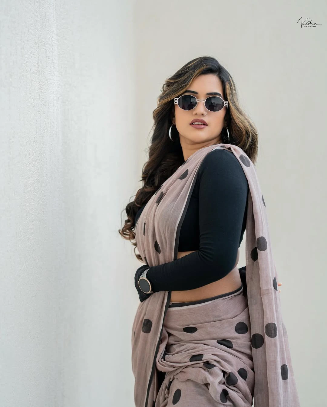 Sravanthi Chokarapu Stylish Looks in Saree