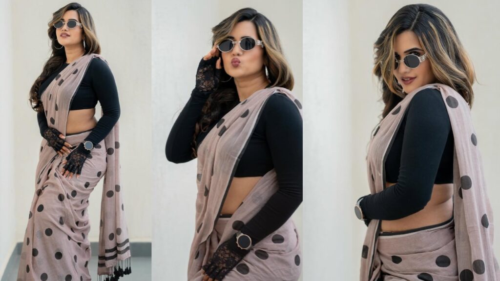 Sravanthi Chokarapu Stylish Looks in Saree