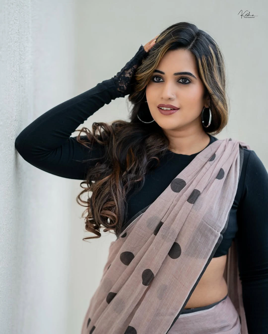 Sravanthi Chokarapu Stylish Looks in Saree
