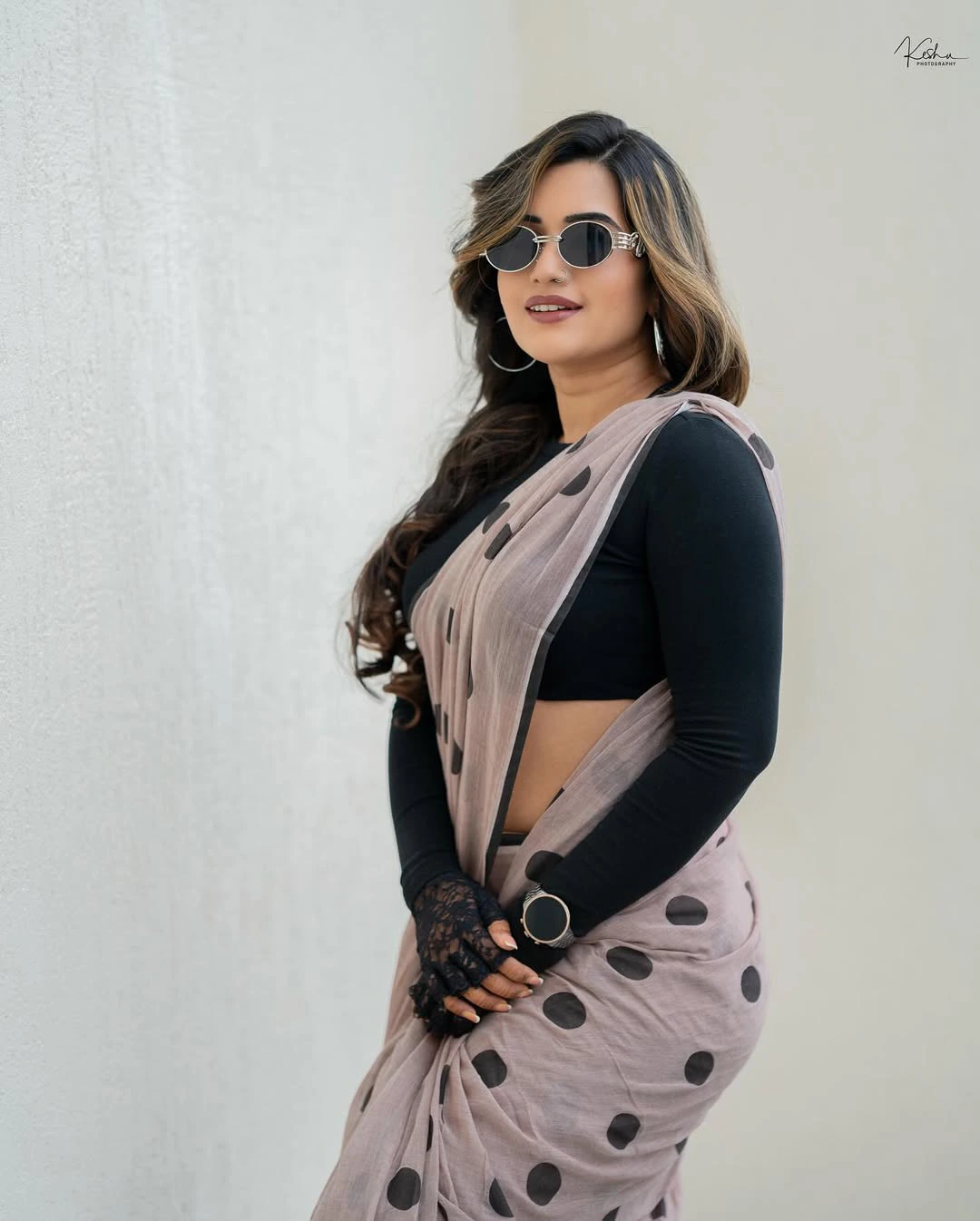 Sravanthi Chokarapu Stylish Looks in Saree