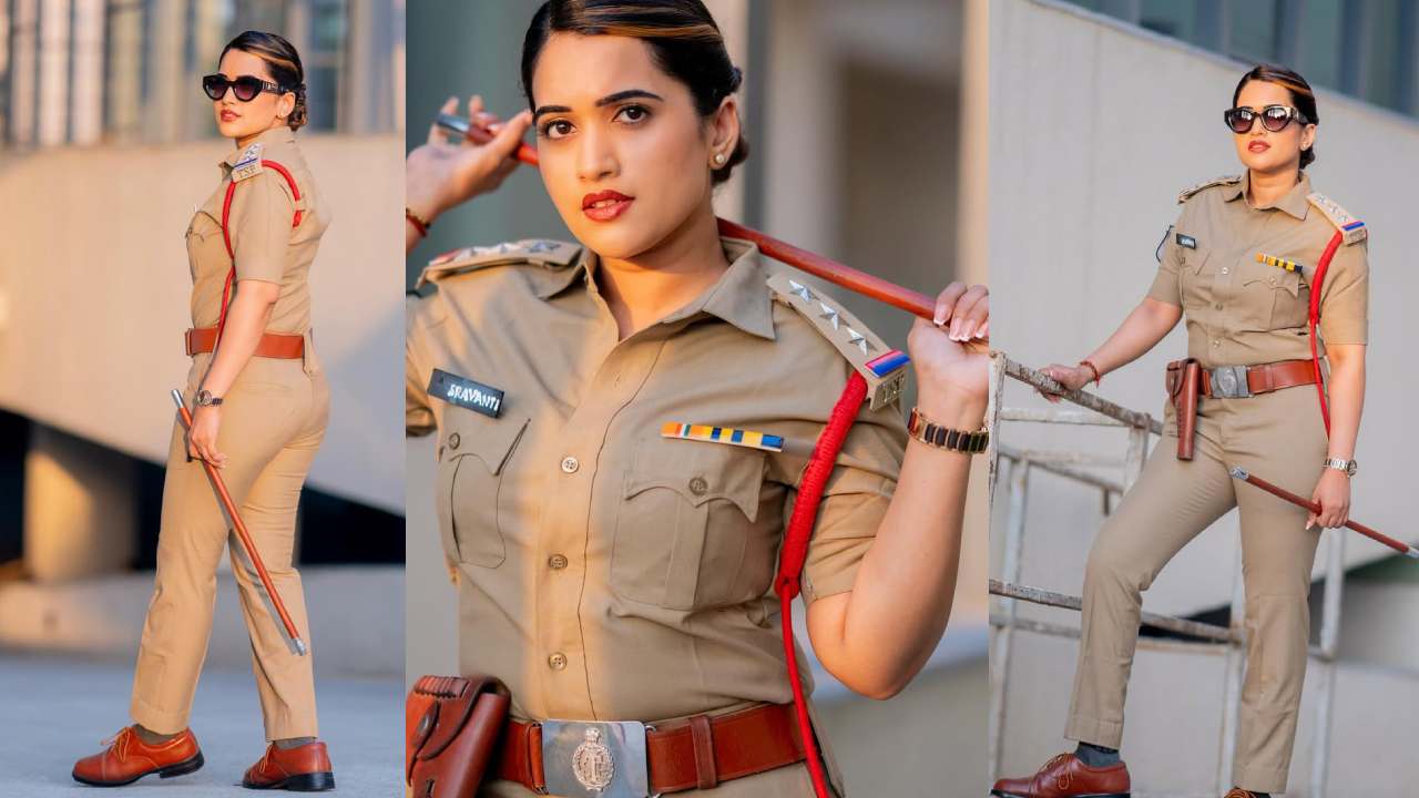 Sravanthi Chokarapu : ఖాకీ డ్రెస్ లో ఖతర్నాక్ లుక్స్ లో యాంకర్ స్రవంతి.. ఫోటోలు వైరల్..