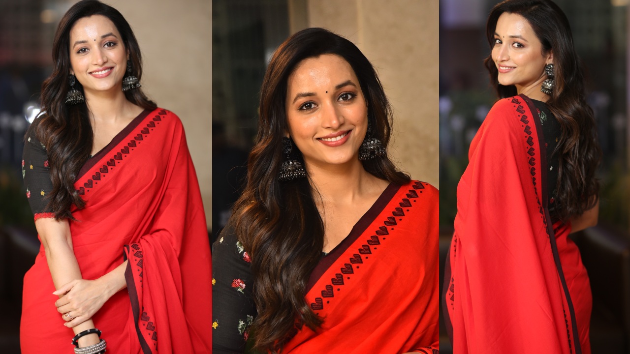 Srinidhi Shetty : హిట్ 3 సక్సెస్ సెలబ్రేషన్స్ లో.. చీరకట్టులో శ్రీనిధి శెట్టి..