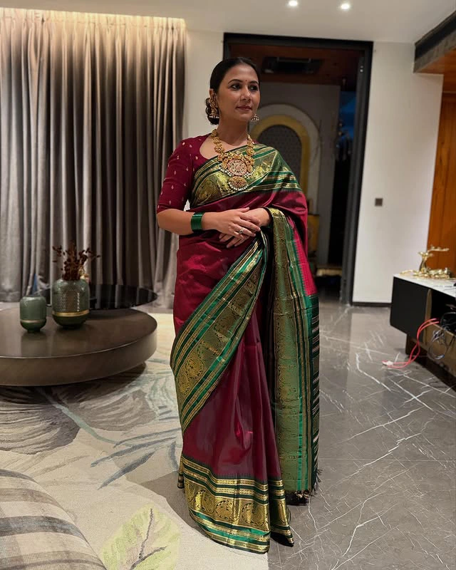 Thabitha Sukumar Shares Photos with Large Necklace