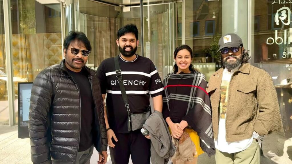 Actress Abhinaya Shares Photo with Ram Charan and Megastar Chiranjeevi from London