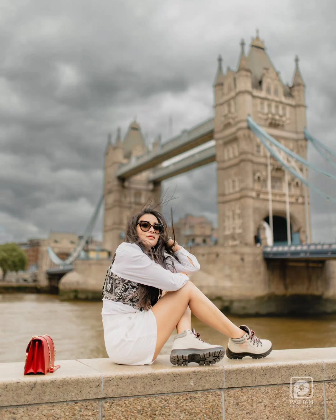 Bhanu Sri Stylish Poses at London Bridge