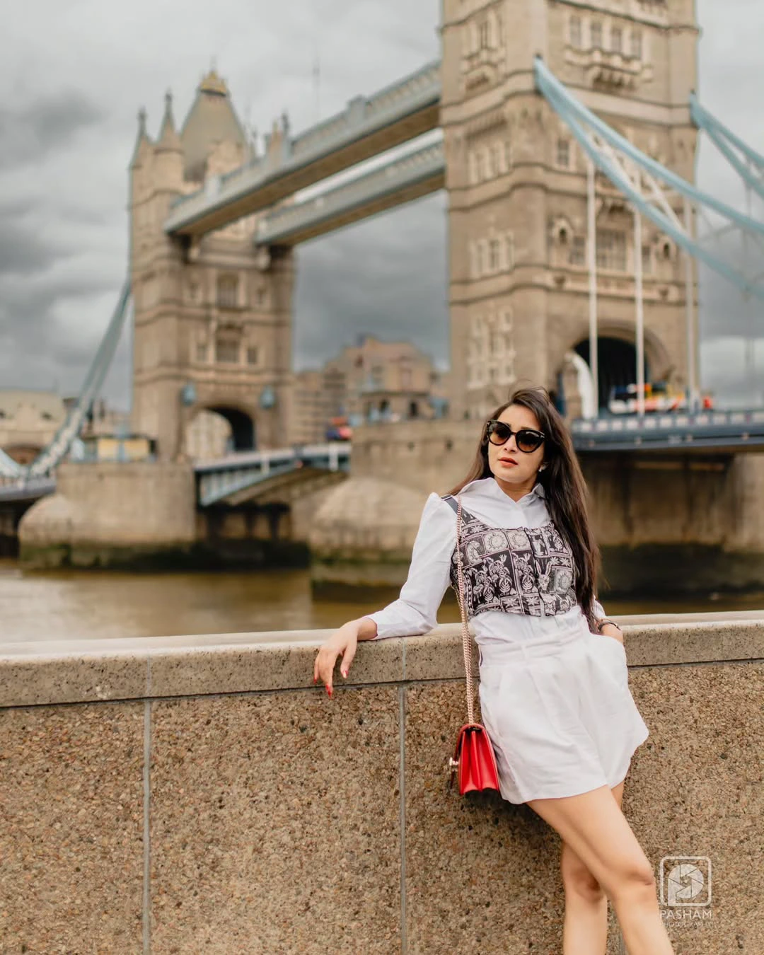 Bhanu Sri Stylish Poses at London Bridge