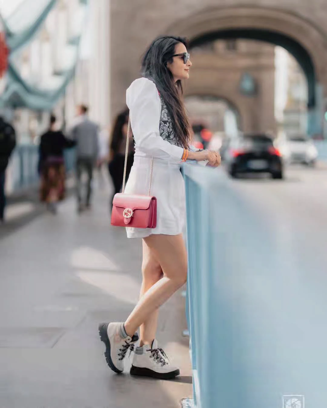 Bhanu Sri Stylish Poses at London Bridge