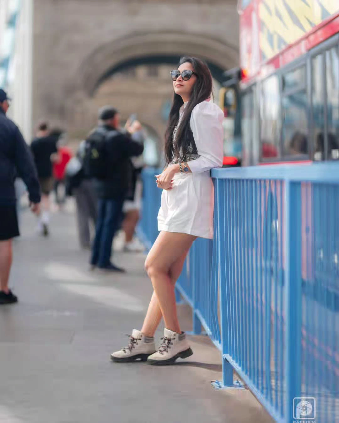 Bhanu Sri Stylish Poses at London Bridge