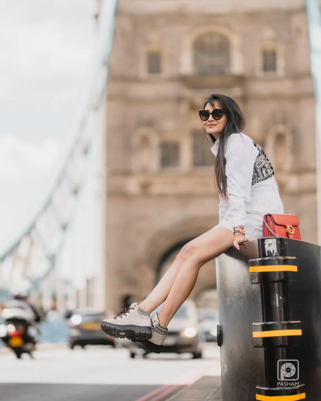 Bhanu Sri Stylish Poses at London Bridge