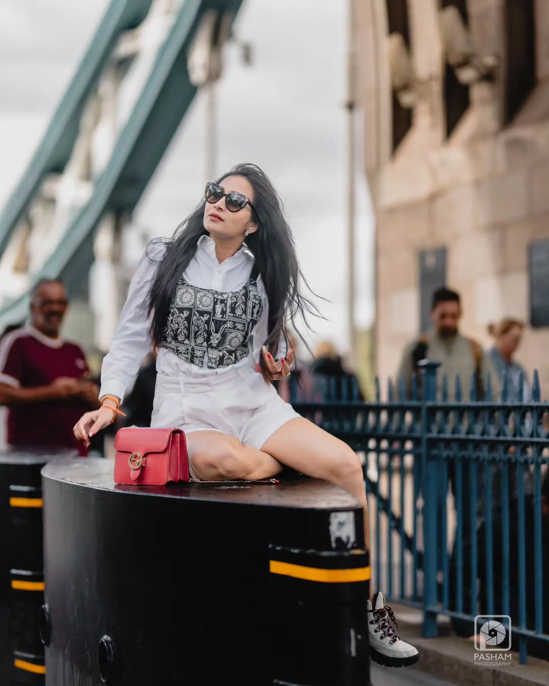 Bhanu Sri Stylish Poses at London Bridge