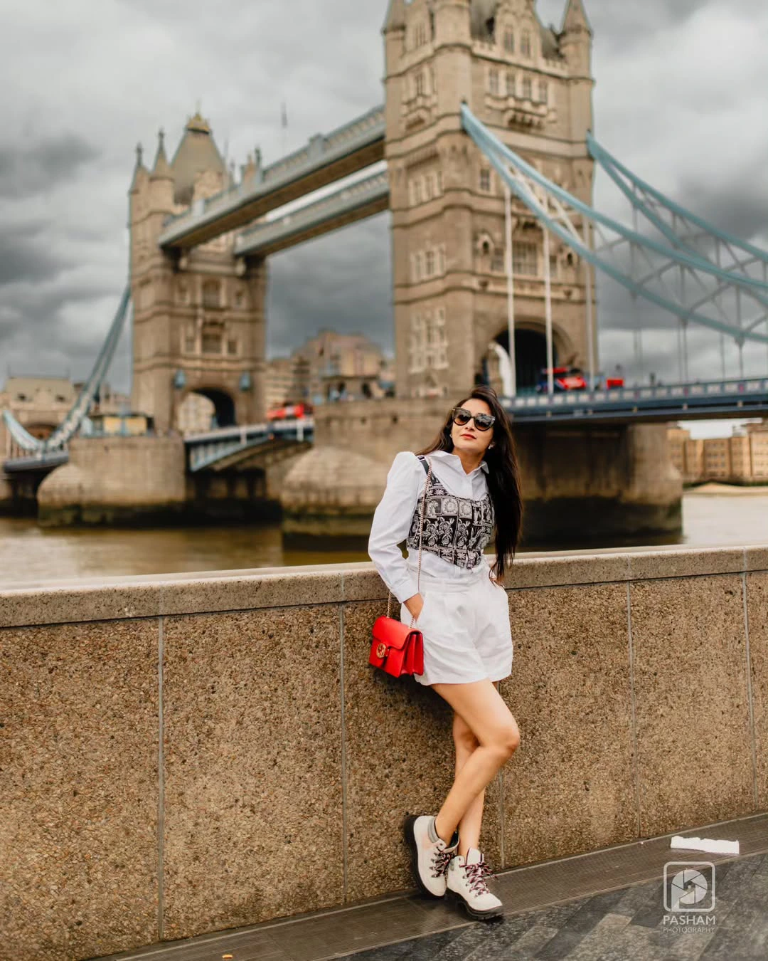 Bhanu Sri Stylish Poses at London Bridge