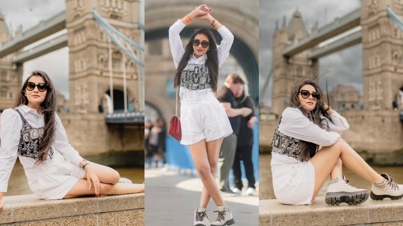 Bhanu Sri : లండన్ బ్రిడ్జ్ వద్ద భానుశ్రీ స్టైలిష్ పోజులు.. ఫొటోలు..