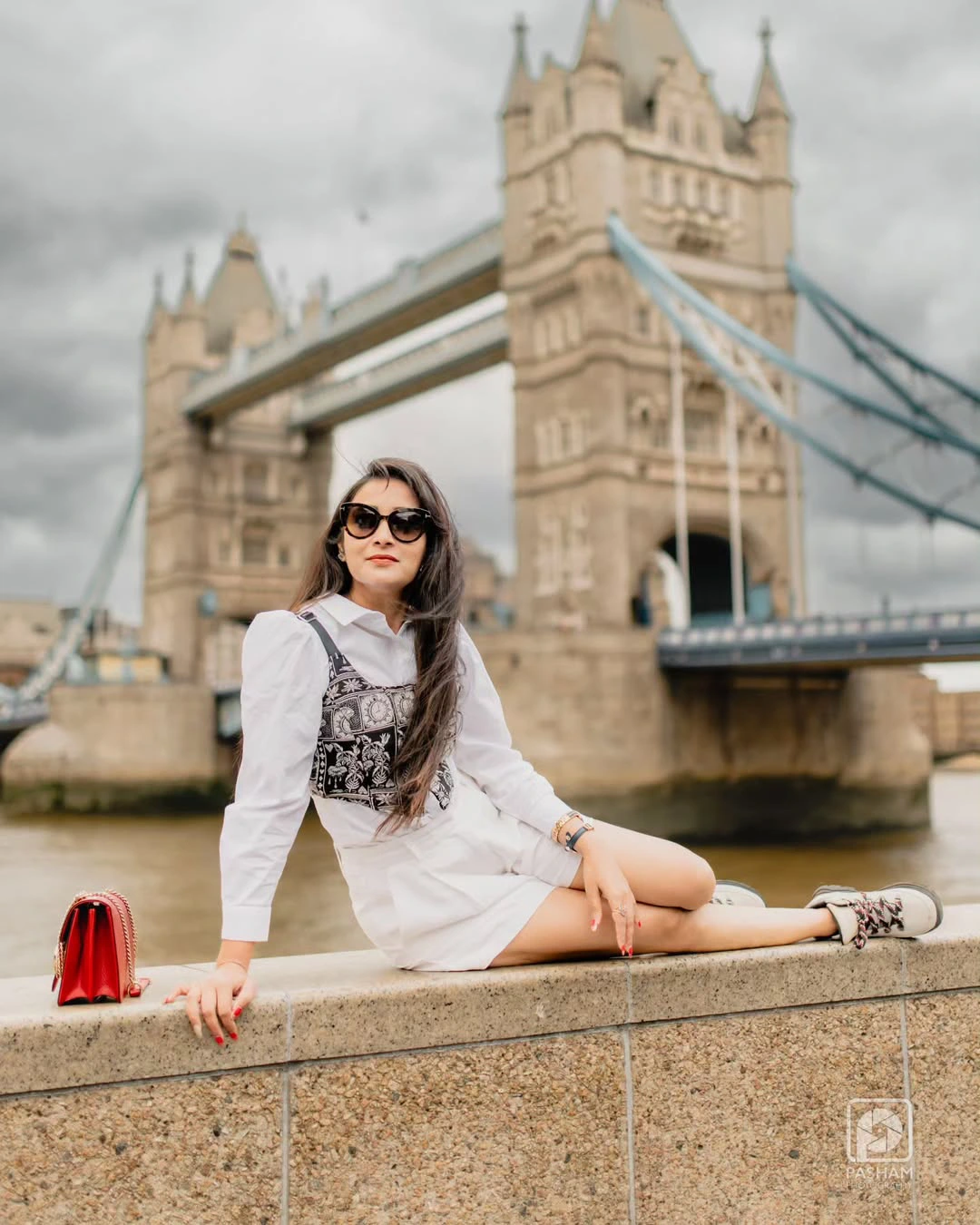 Bhanu Sri Stylish Poses at London Bridge