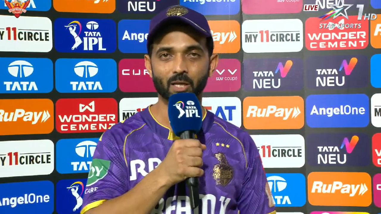 SRH vs KKR : సన్రైజర్స్ పై ఓటమి.. కోల్కతా కెప్టెన్ రహానే సంచలన వ్యాఖ్యలు.. బౌలర్ల వల్లే ఓడిపోయాం.. నెక్స్ట్ సీజన్కు బలంగా తిరిగొస్తాం.. SRH vs KKR : సన్రైజర్స్ పై ఓటమి.. కోల్కతా కెప్టెన్ రహానే సంచలన వ్యాఖ్యలు.. బౌలర్ల వల్లే ఓడిపోయాం.. నెక్స్ట్ సీజన్కు బలంగా తిరిగొస్తాం..