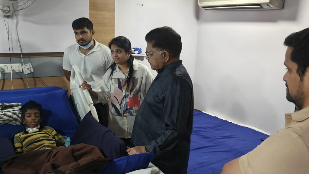 Allu Aravind and Bunny Vasu Visited Sri Tej in Rehabilitation Center