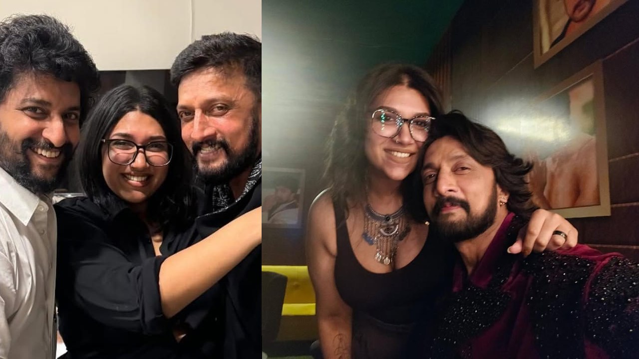 Nani – Sudeep : కిచ్చ సుదీప్ కూతురు శాన్వి.. నాని హిట్ 3 సినిమాకు పనిచేసిందని తెలుసా? సుదీప్ – నాని ఇంత క్లోజా? Nani – Sudeep : కిచ్చ సుదీప్ కూతురు శాన్వి.. నాని హిట్ 3 సినిమాకు పనిచేసిందని తెలుసా? సుదీప్ – నాని ఇంత క్లోజా?