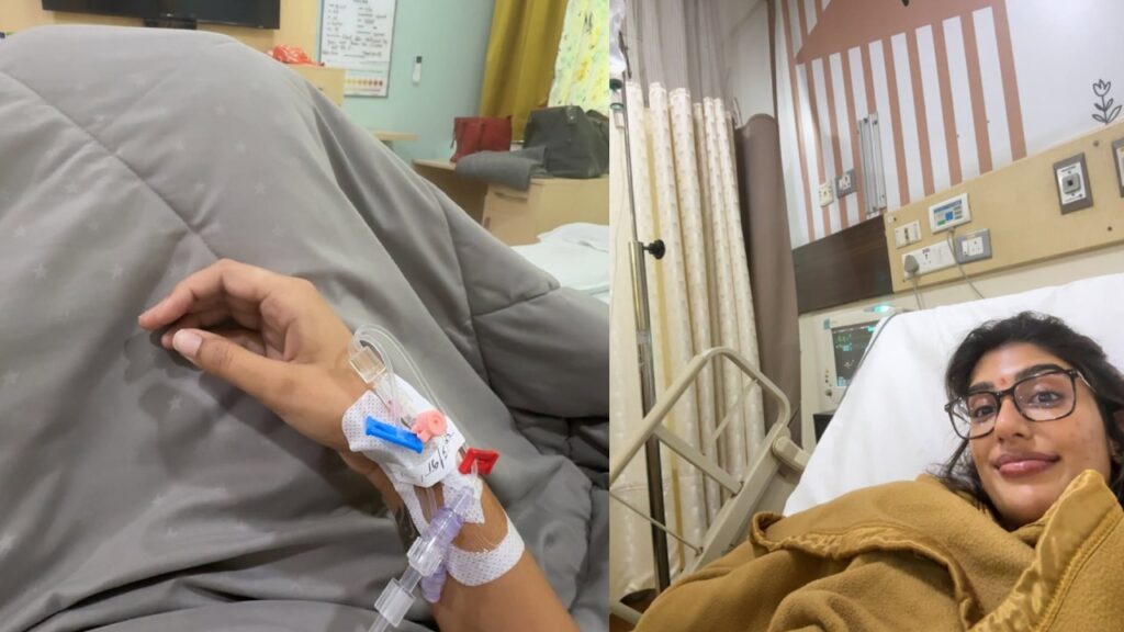 Actress Surekha Vani Daughter Supritha Shares Photos from Hospital bed with saline