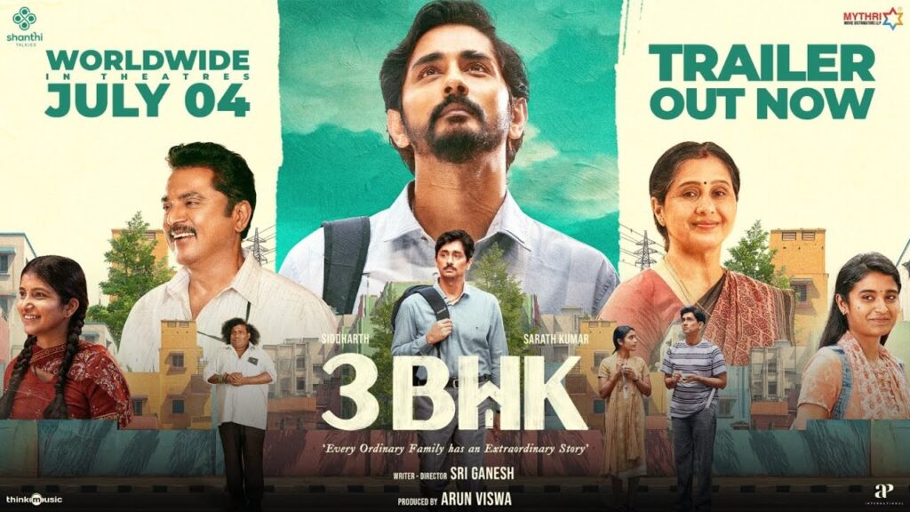 Siddharth Sarath Kumar 3 BHK Trailer Released