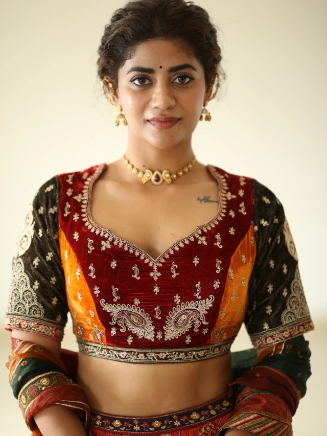 Abhignya Vuthaluru Shines in Lehenga at Viraatapalem Event