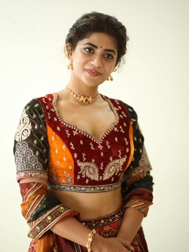 Abhignya Vuthaluru Shines in Lehenga at Viraatapalem Event