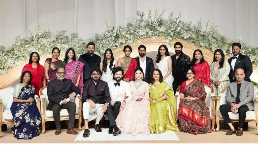 Akkineni Family Full Photo goes Viral from Akhil Wedding Reception 
