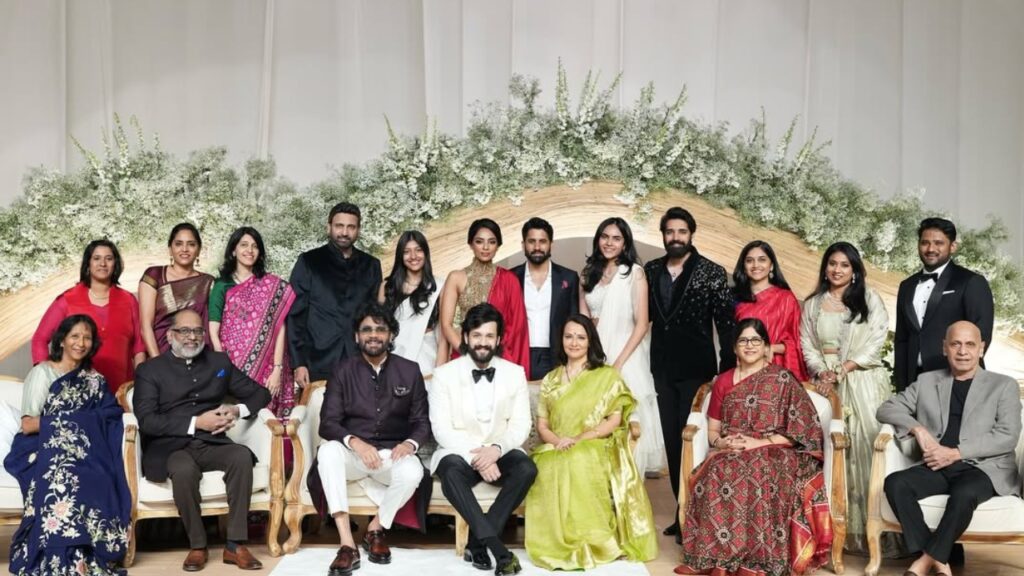 Akkineni Family Full Photo goes Viral from Akhil Wedding Reception 
