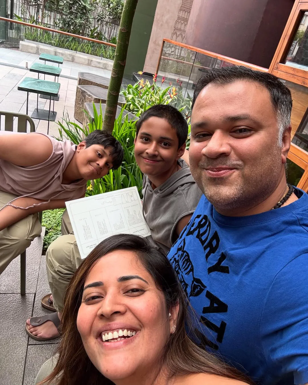 Anasuya Bharadwaj Enjoying with Family on Sunday