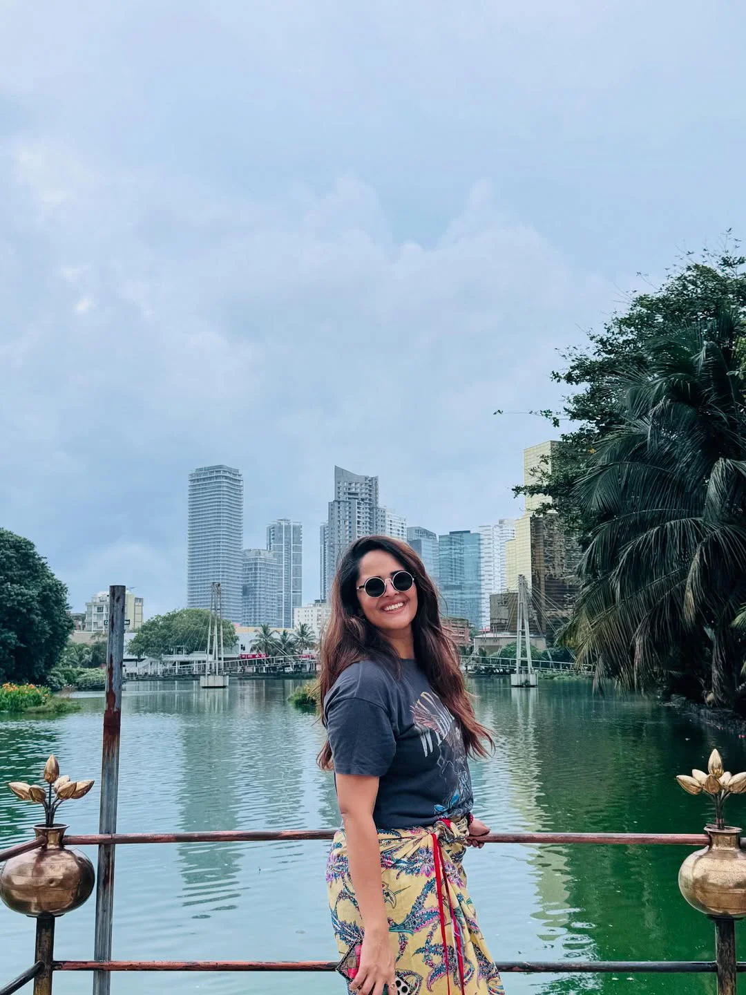 Anasuya Bharadwaj Enjoying Sri Lanka Vacation with Family