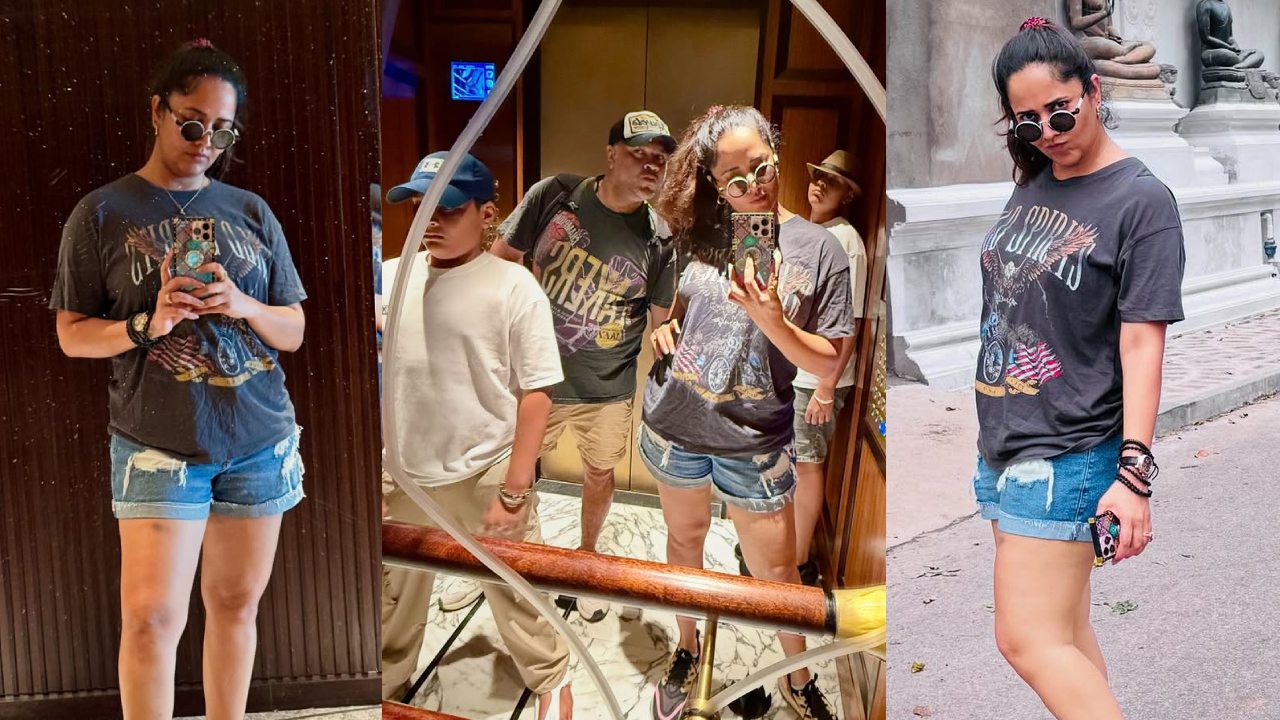 Anasuya Bharadwaj : ఫ్యామిలీతో ఛిల్ అవుతున్న అనసూయ.. శ్రీలంక వెకేషన్ ఫొటోలు..