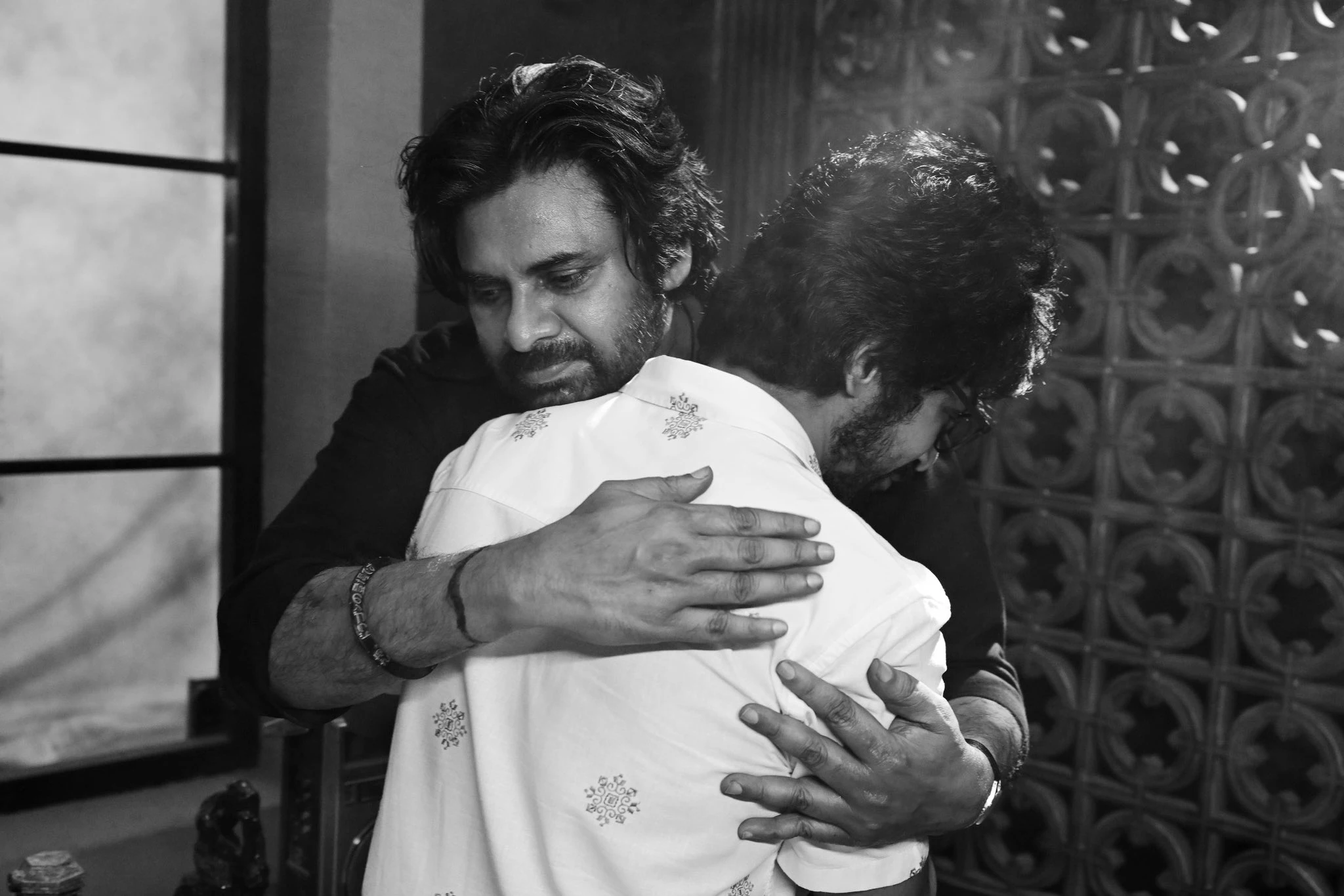 Arjun Das with Pawan Kalyan in OG Shoot