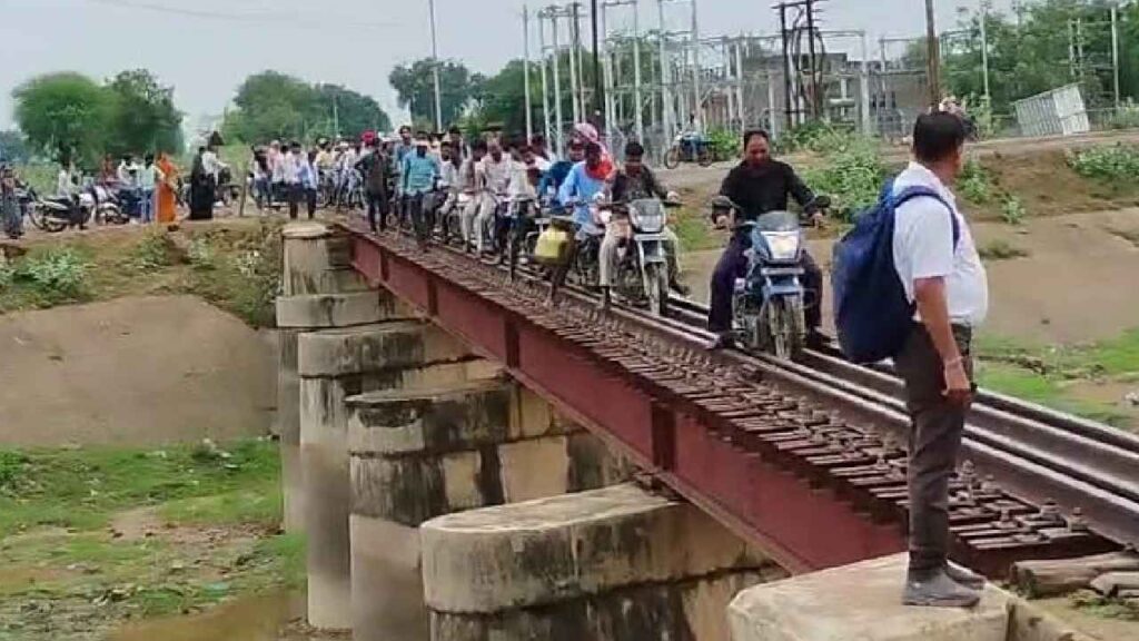 Bike Ride On Railway Track