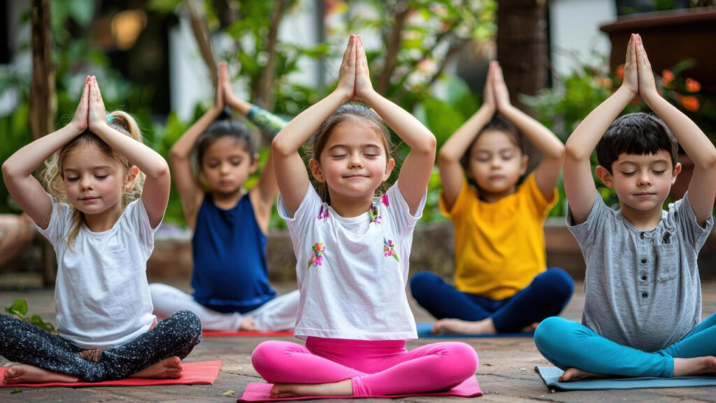 Children Doing Yoga
