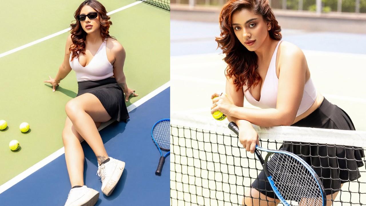 Deviyani Sharma : టెన్నిస్ కోర్ట్ లో షార్ట్ స్కర్ట్ లో.. దేవియాని హాట్ పోజులు..