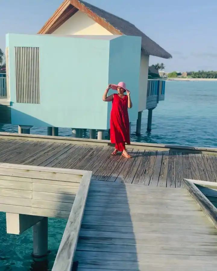 Dil Raju Enjoying Vacation in Maldives with Wife Tejaswini Vygha