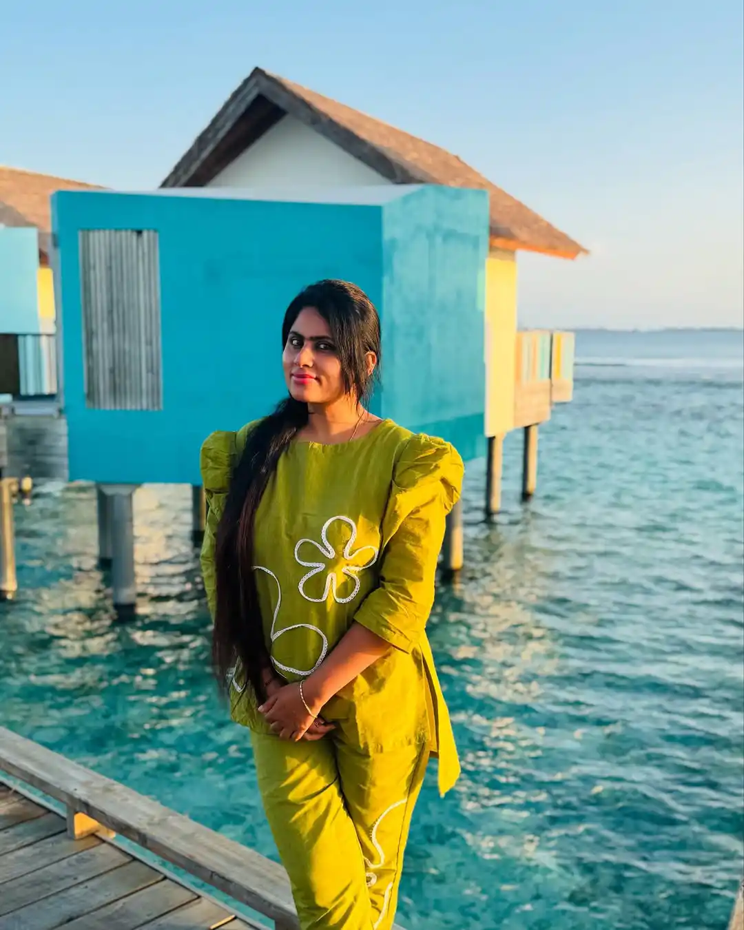 Dil Raju Enjoying Vacation in Maldives with Wife Tejaswini Vygha