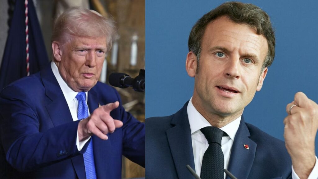 Donald Trump-Emmanuel Macron