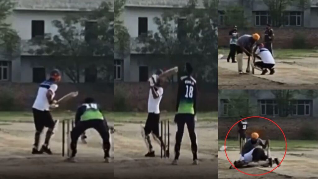 Firozpur Batter dies on pitch due to heart attack after hitting six