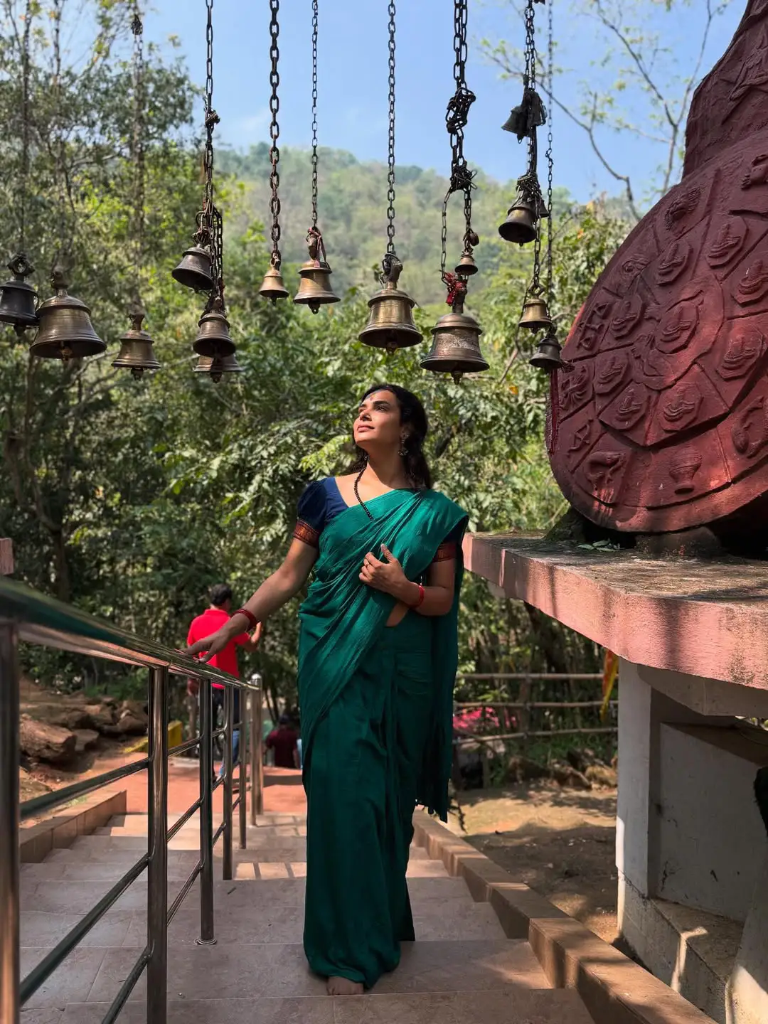 Hari Teja Visits Assam Kamakhya Temple with Family