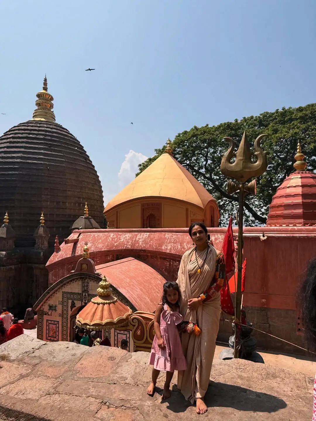 Hari Teja Visits Assam Kamakhya Temple with Family