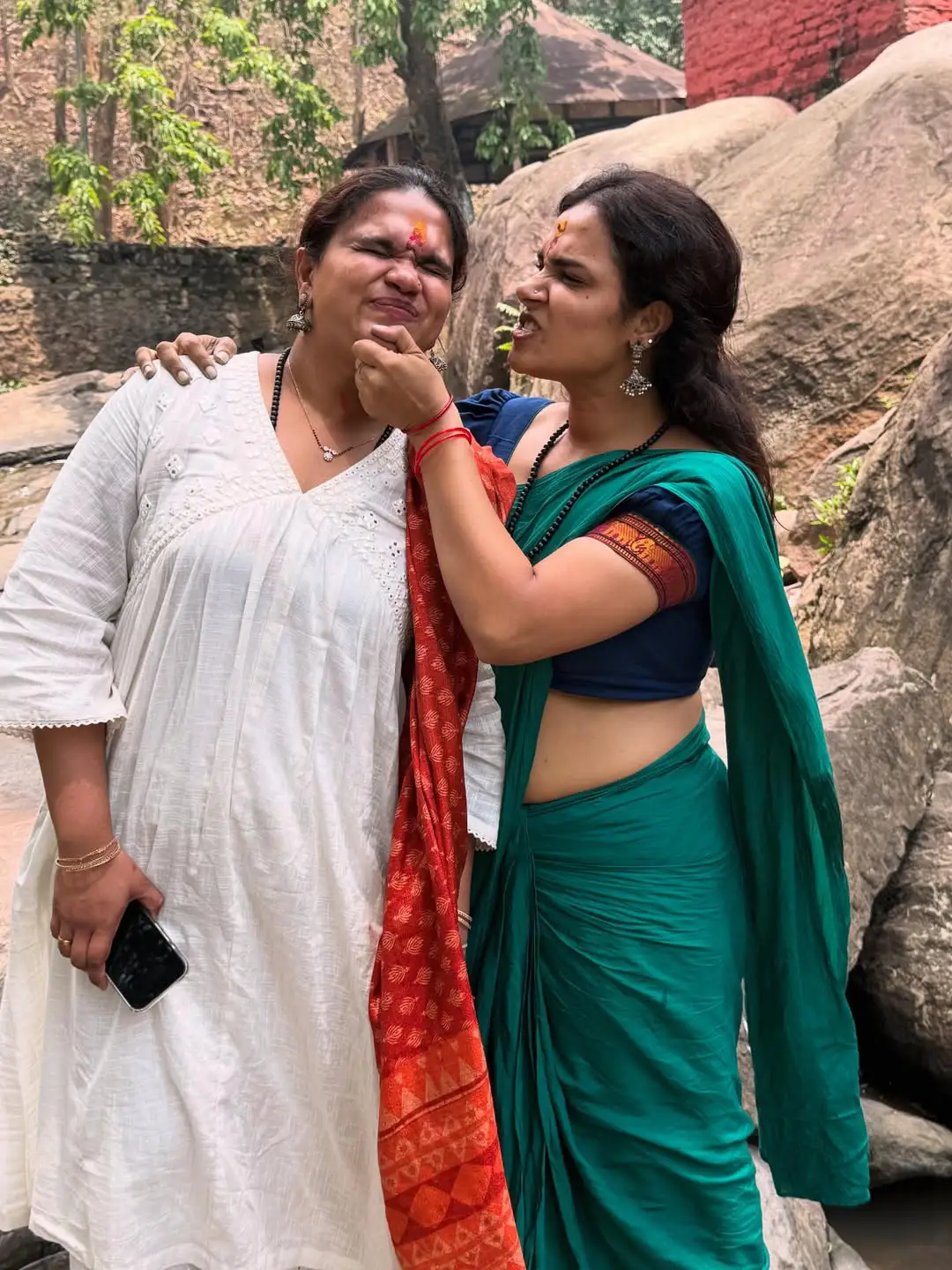 Hari Teja Visits Assam Kamakhya Temple with Family