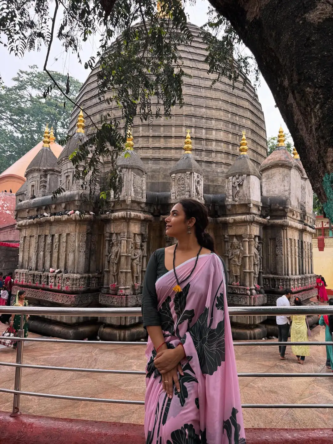 Hari Teja Visits Assam Kamakhya Temple with Family