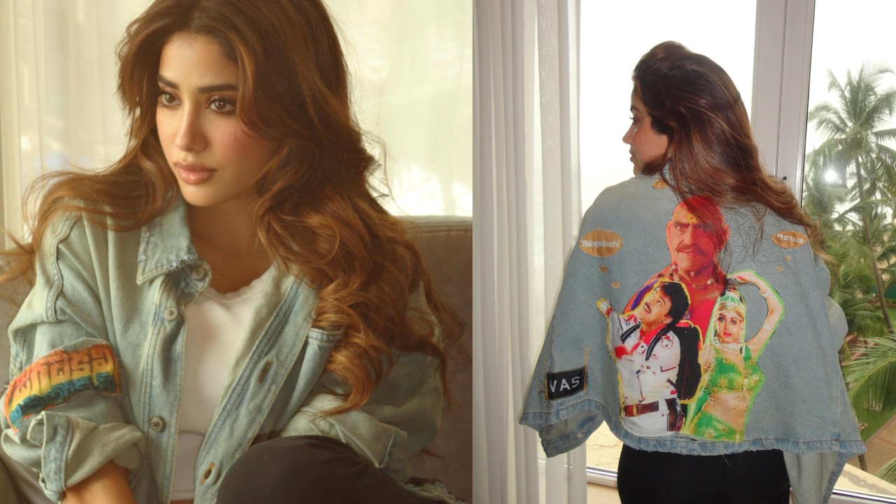 Janhvi Kapoor : జగదేక వీరుడు అతిలోక సుందరి స్పెషల్ షర్ట్ తో జాన్వీ కపూర్.. ఫొటోలు..