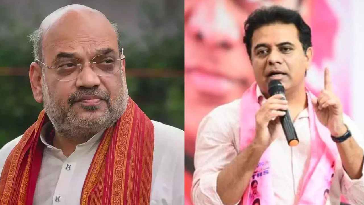 KTR: రేవంత్ సర్కార్పై విచారణకు ఎందుకు ఆదేశించరు, ఒక్క పసుపు బోర్డును ఎన్నిసార్లు ప్రారంభిస్తారు?- అమిత్ షాపై కేటీఆర్ ప్రశ్నల వర్షం KTR: రేవంత్ సర్కార్పై విచారణకు ఎందుకు ఆదేశించరు, ఒక్క పసుపు బోర్డును ఎన్నిసార్లు ప్రారంభిస్తారు?- అమిత్ షాపై కేటీఆర్ ప్రశ్నల వర్షం