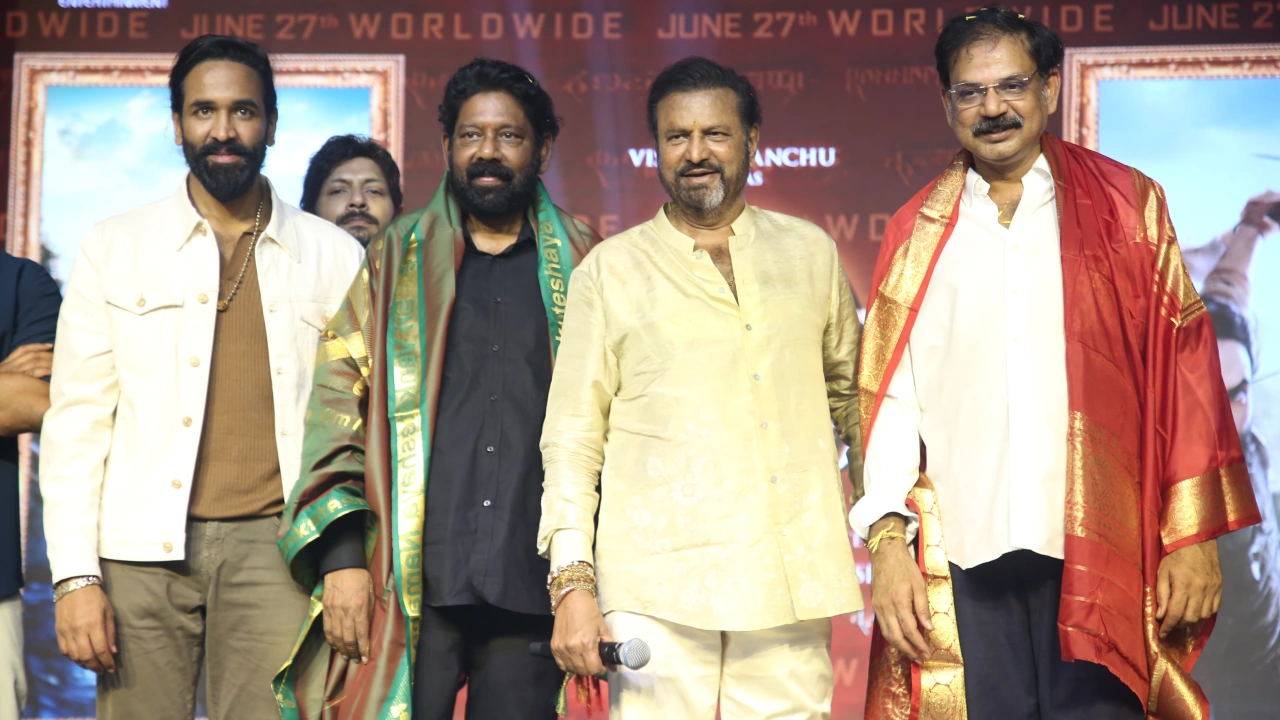 Manchu Vishnu Mohan Babu Kannappa Movie Event