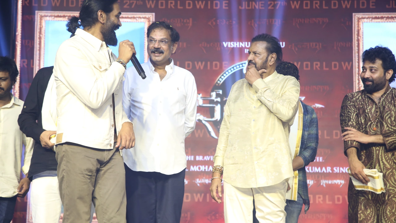 Manchu Vishnu Mohan Babu Kannappa Movie Event