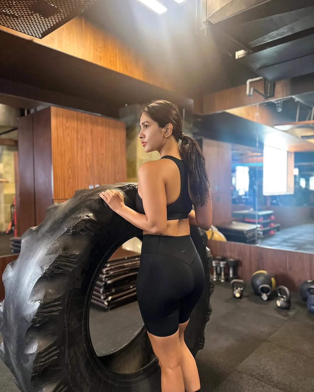 Nabha Natesh Shares Gym Workout Photos