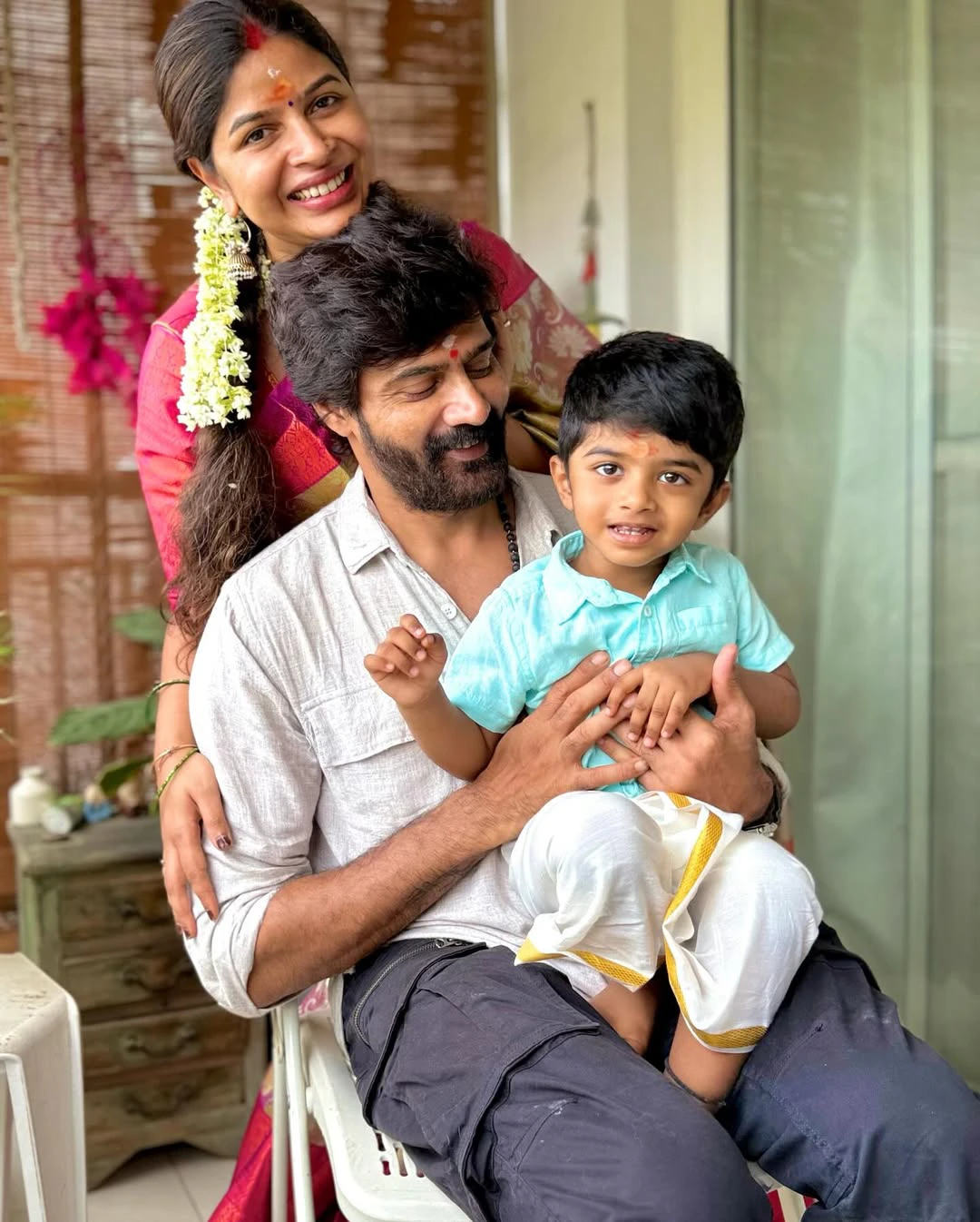 Naveen Chandra Family Photo